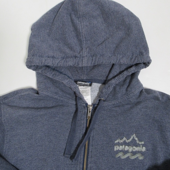 Patagonia M's Patagonia® Brushed Badge Lightweight Hooded Full-Zip Sweatshirt M - Picture 6 of 12